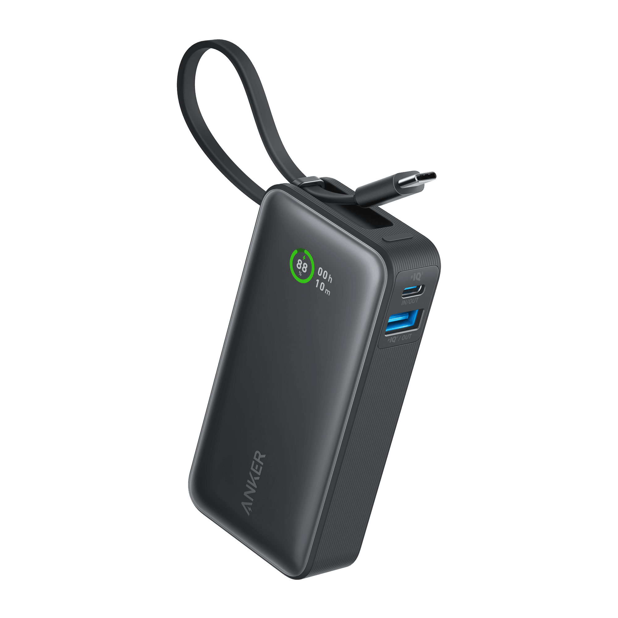 Anker Nano Power Bank 10K with built-in USB-C cable
