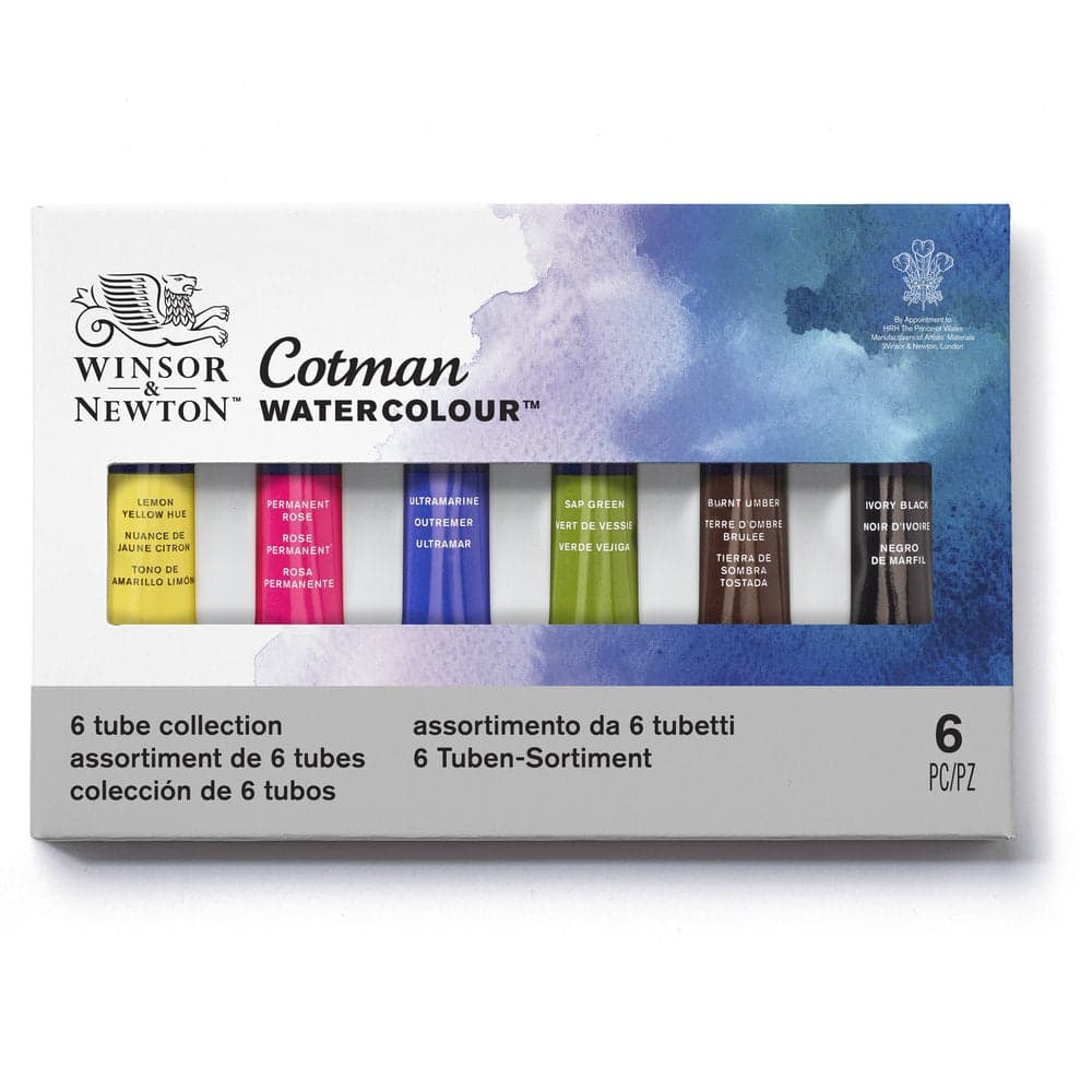 Winsor & Newton Cotman six-tube watercolor set