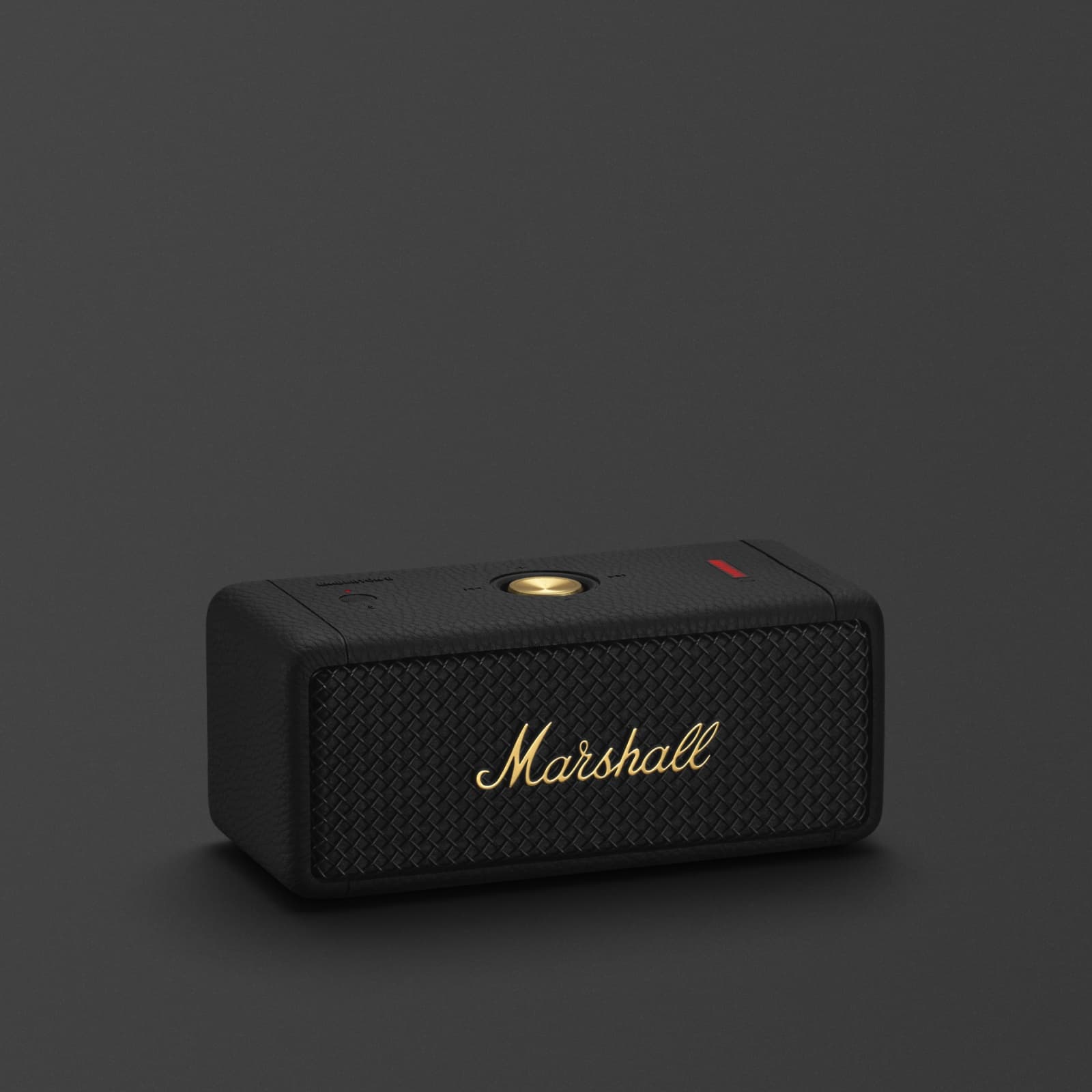 Black Marshall Emberton II portable speaker